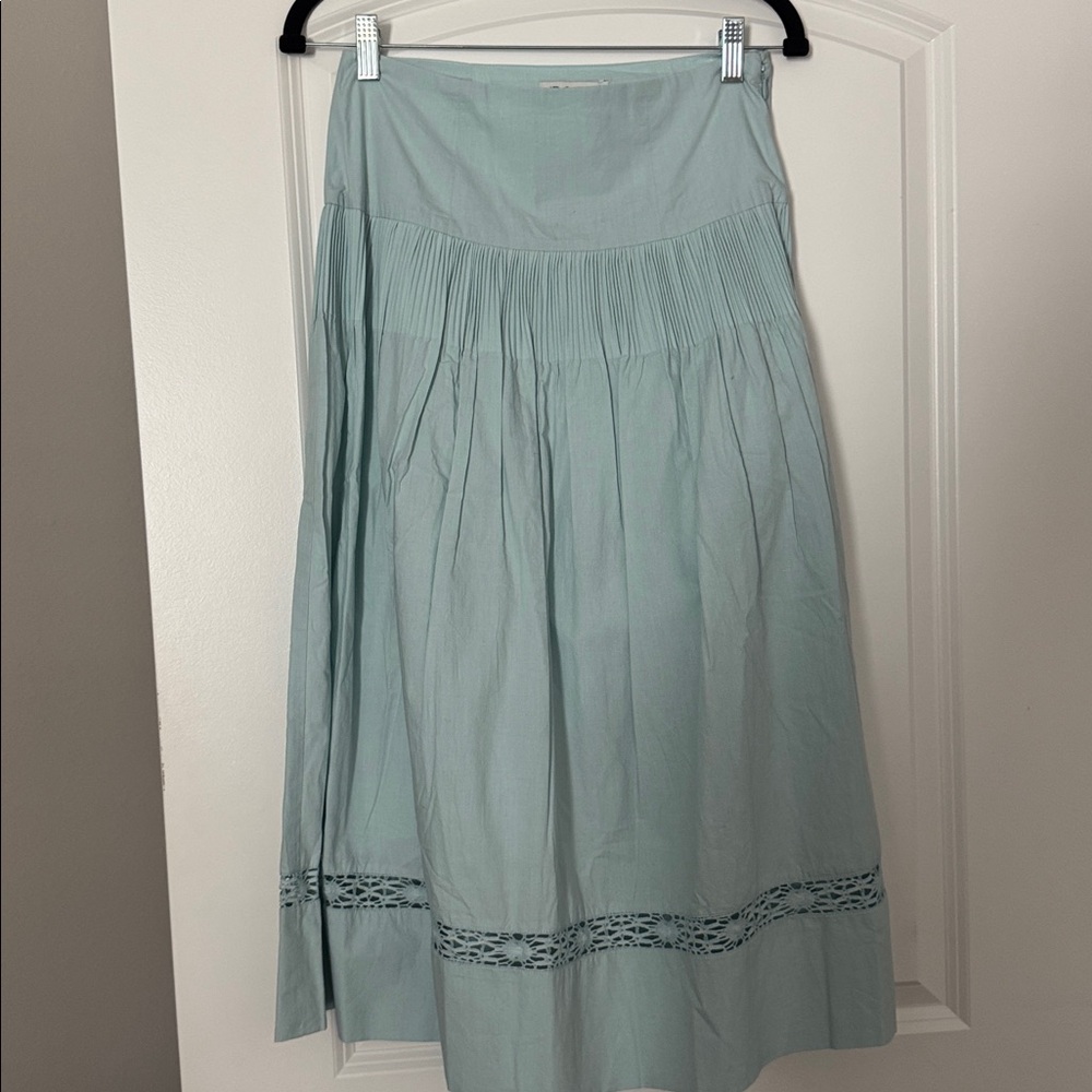 NWT Stunning St. Roche Winona‎ Skirt Midi Skirt Duck Egg Blue